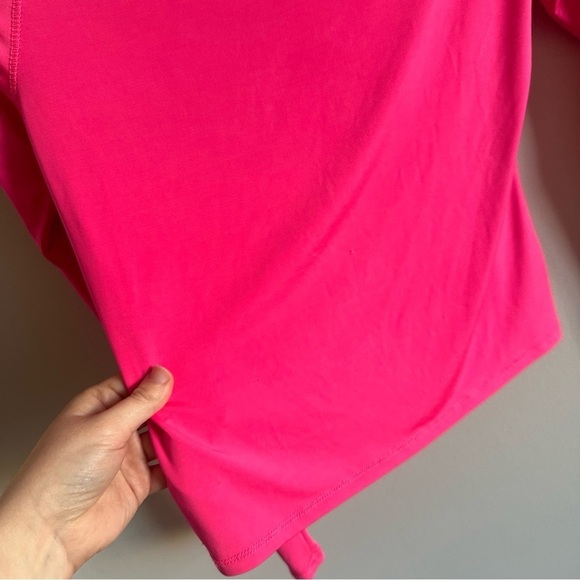 3/$20⚡️ Urban Outfitters Project Social Tee Neon Pink Stretchy Turtle Neck Top - Picture 6 of 11